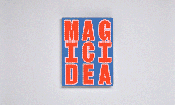 Notebook Graphic L Glow 'Magic Idea'