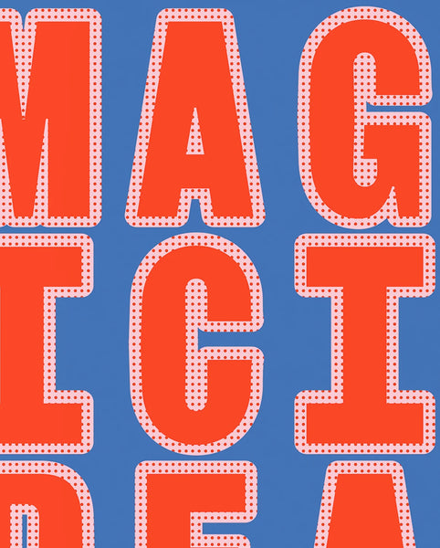 Notebook Graphic L Glow 'Magic Idea'