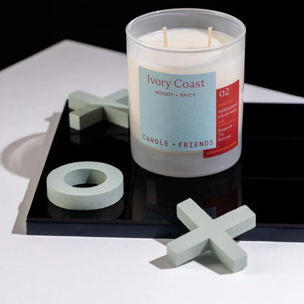 No.2 Ivory Coast Luxury Glass Candle Standart
