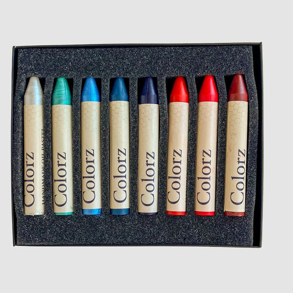 Profesyonel 8’li Yağlı Pastel Seti (İznik Çini Renkleri)