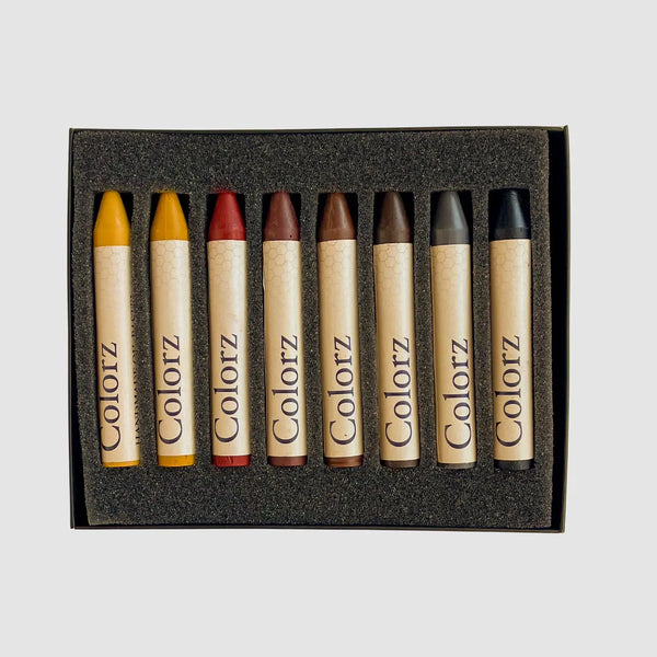 Profesyonel 8’li Yağlı Pastel Seti (Tarih Öncesi Sanat Renkleri)