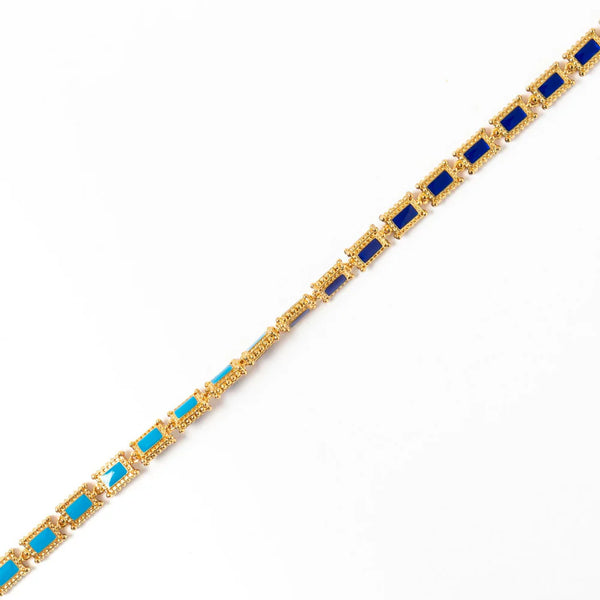 Ravenna Rectangle Enamel Necklace