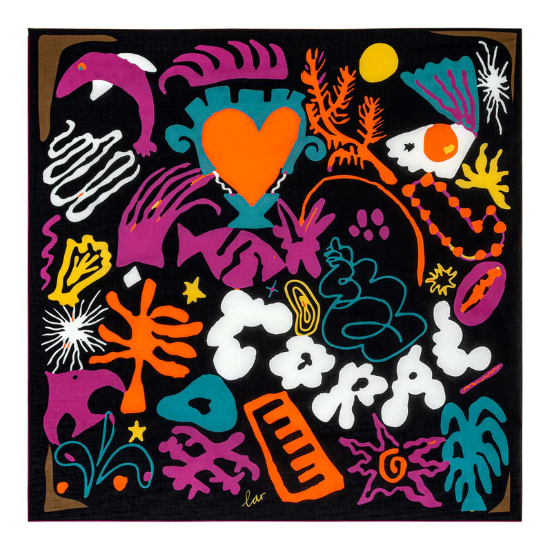 CORAL RAINBOW PAREO