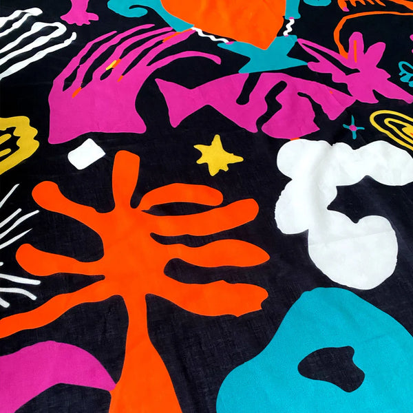 CORAL RAINBOW PAREO