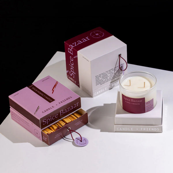 No.3 Spice Bazaar Luxury Glass Candle Standart