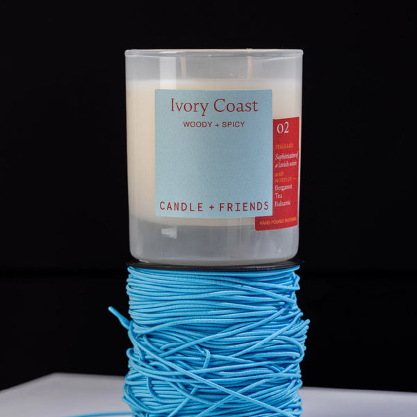 No.2 Ivory Coast Luxury Glass Candle Standart