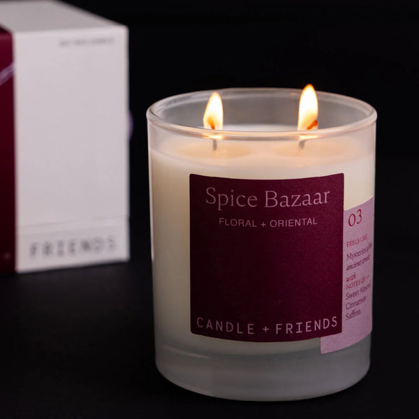 No.3 Spice Bazaar Luxury Glass Candle Standart