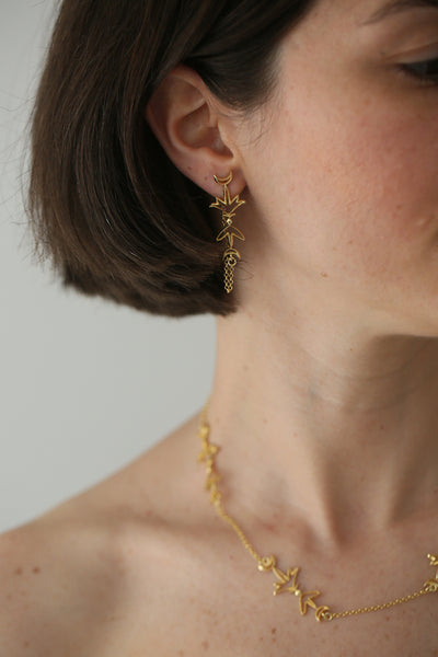 IVY CHAIN EARRINGS