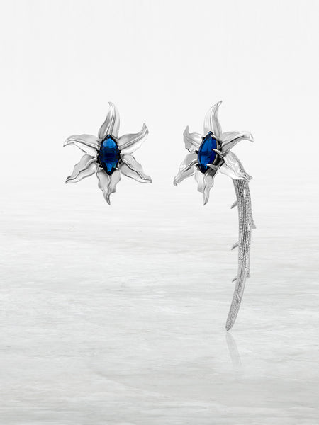 Flower Earring Blue