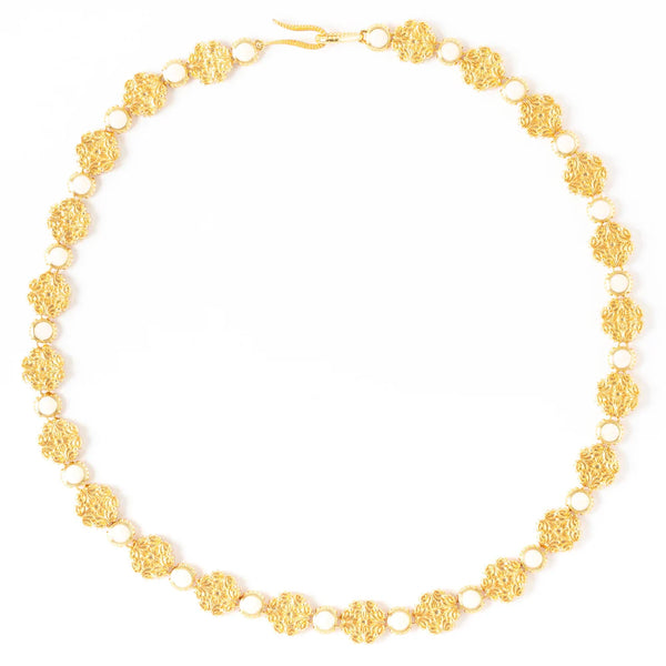 Galla Placidia Round Enamel Necklace