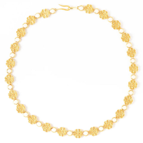 Galla Placidia Round Enamel Necklace