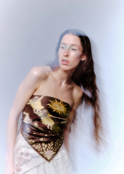 Solar Folk Silk Scarf