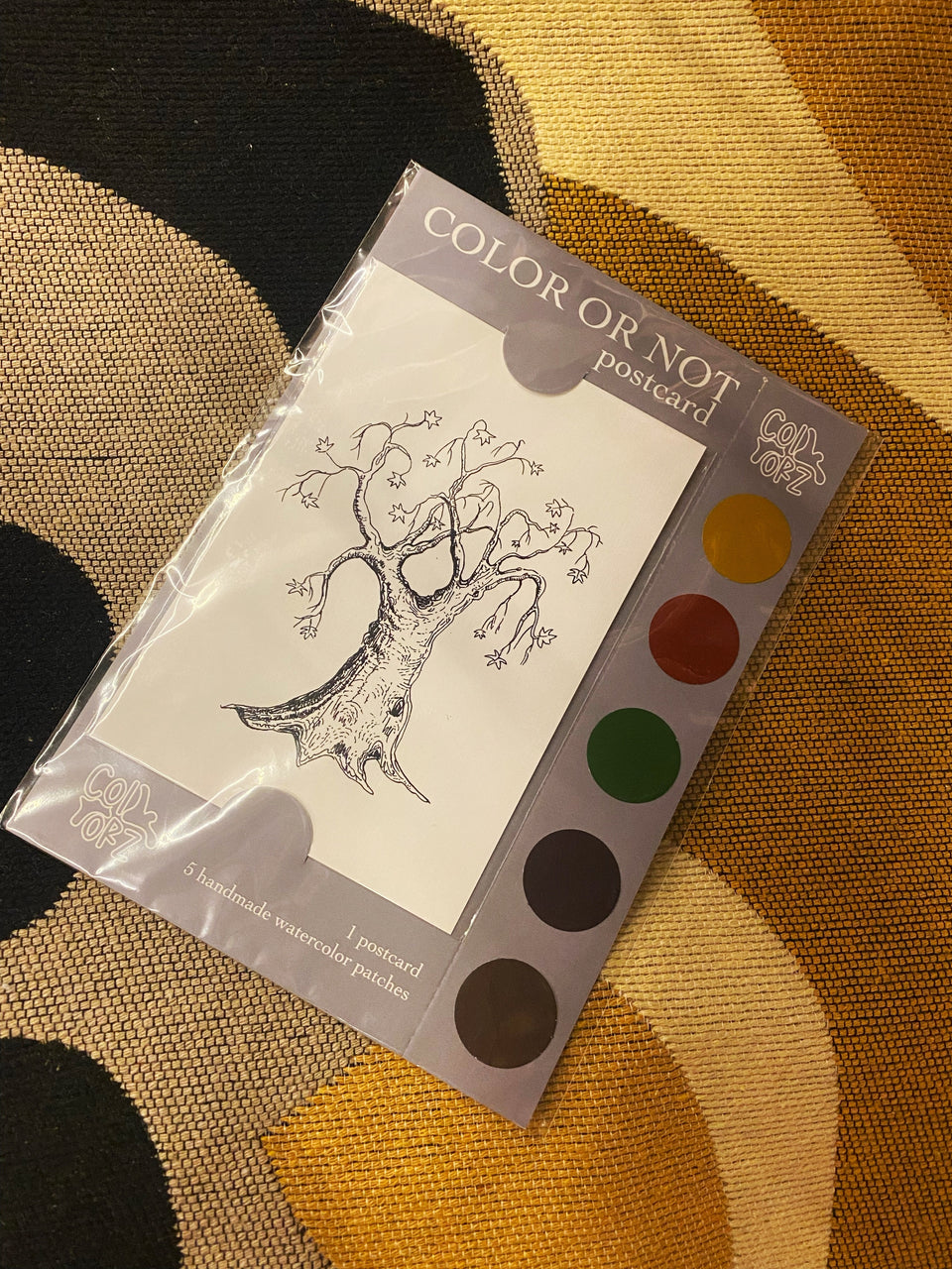 COLOR or NOT postcard (tree)