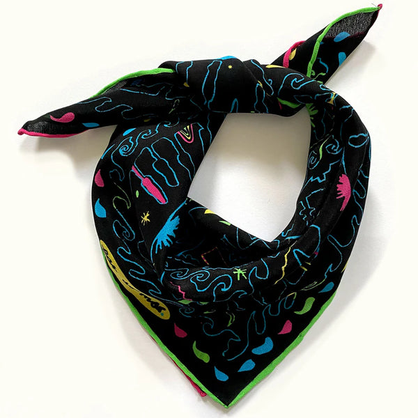 MAR NIGHT SILK BANDANA