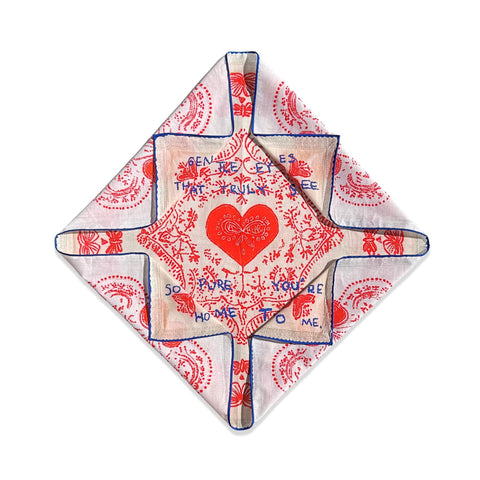 Mavi Lovefold Bandana - Pet + İnsan Aksesuarı