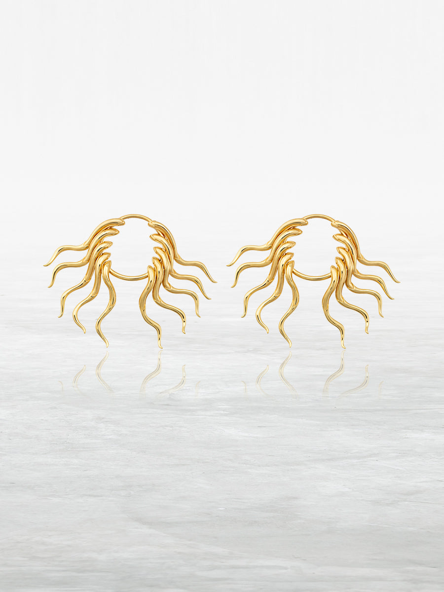 Medusa Earrings Gold