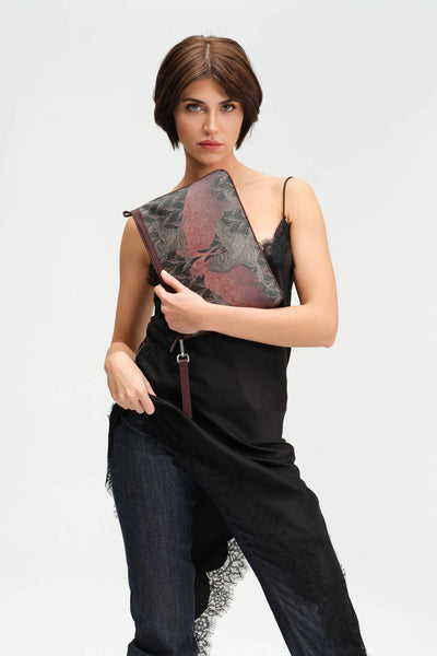 LEAF MONOGRAM - MINI CLUTCH