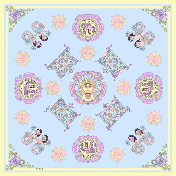 Mermaid Vegan Silk Scarf