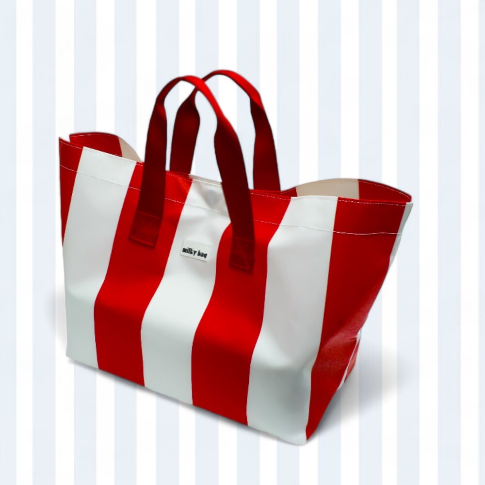 Striped Plaj Çanta