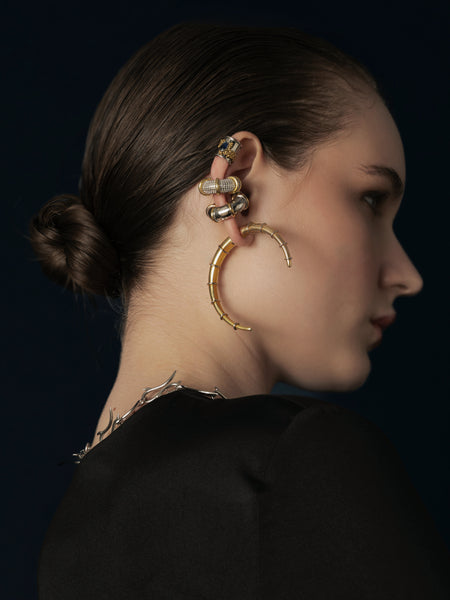 Sodium Mono Earring Gold