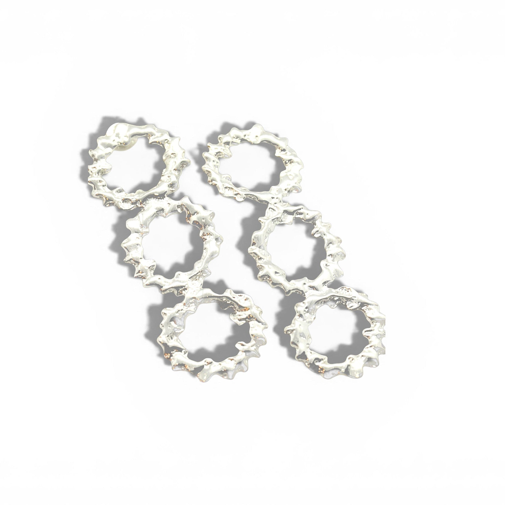 TRIPLE MITRA EARRINGS