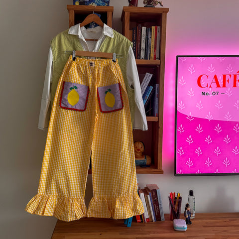“Limon” Fırfır Pantolon