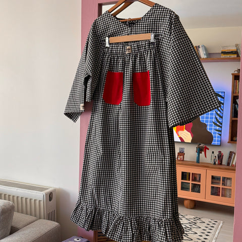 Siyah Fırfır Pantolon