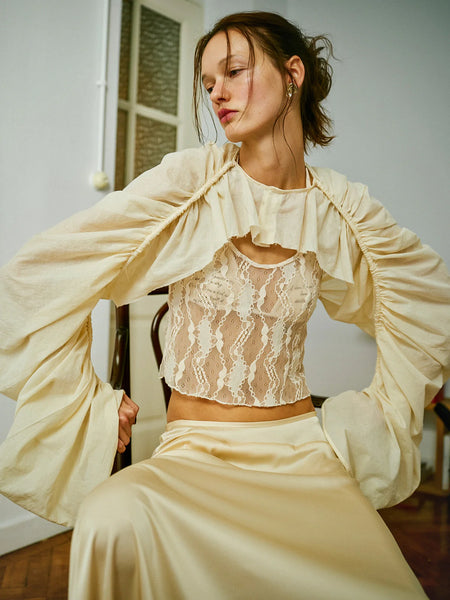 Cabriole Büzgülü Bolero