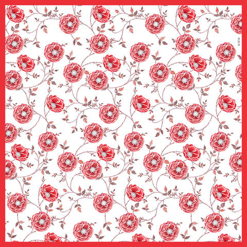 Cherry Vegan Silk Scarf