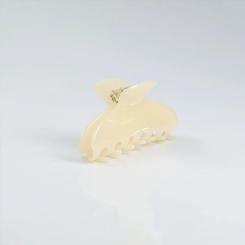 Cream Claw Clip L