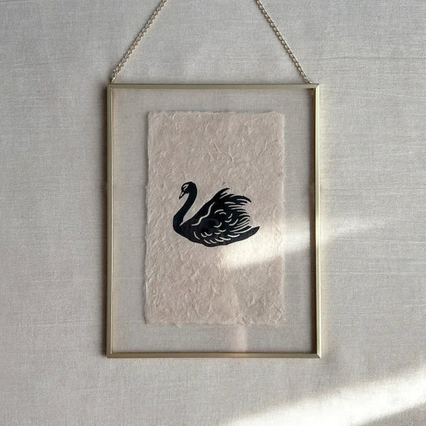 Black Swan - Orjinal Linöl Baskı