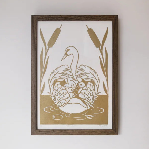 Mother Swan ✦ Orjinal Linöl Baskı