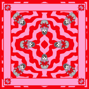 Matryoshka Vegan Silk Scarf