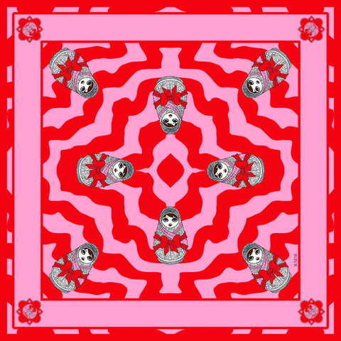 Matryoshka Vegan Silk Scarf