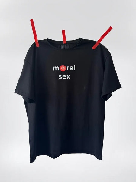 Moral Sex Oversize Black T-shirt