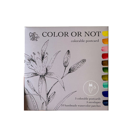 COLOR OR NOT KARE KARTPOSTAL SETİ (Labofem Serisi)
