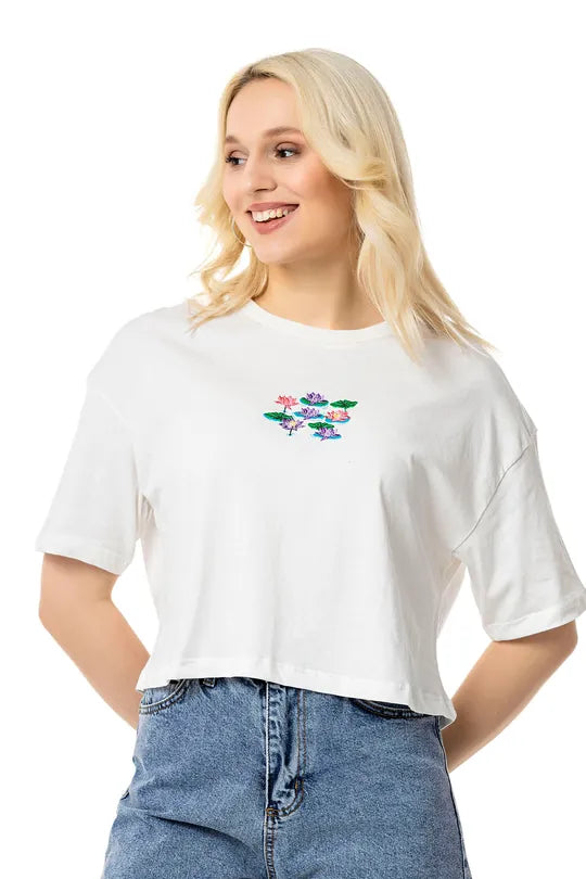 Lotus Crop T-Shirt