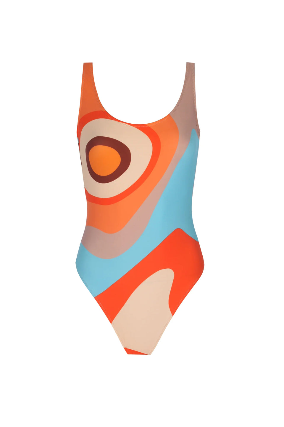 Mars-Print Recycled Swimsuit