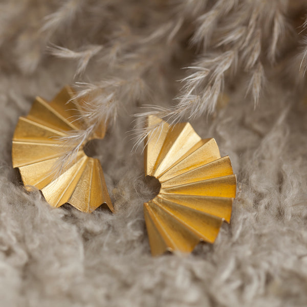 Half Fan Earrings