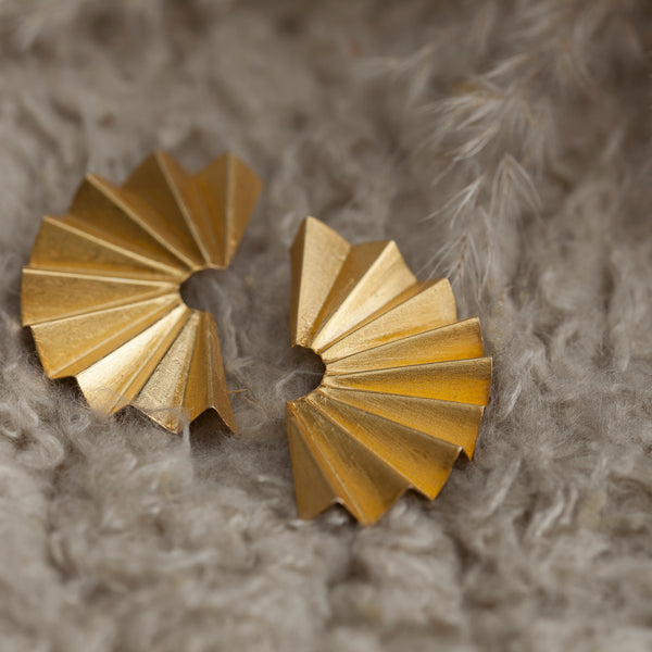 Half Fan Earrings