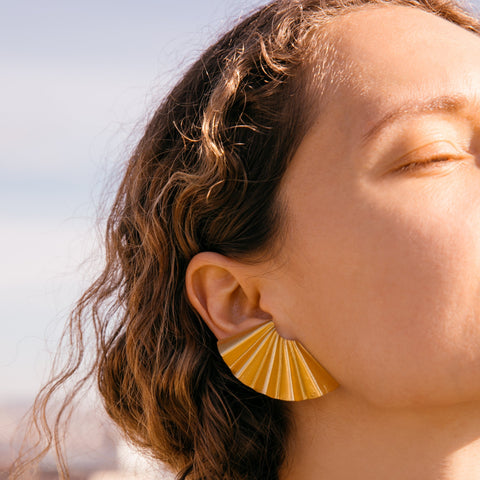 Quarter Fan Earrings