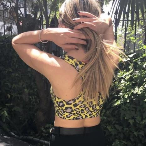 YELLOW LEOPARD BRA