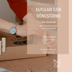 20 Kasım Mier Handmade ile Kutu Yapımı Atölyesi