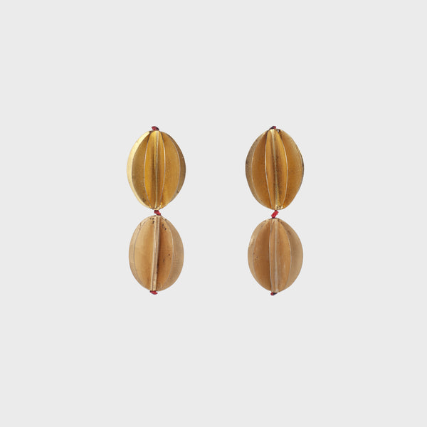 Double Sliced Earrings