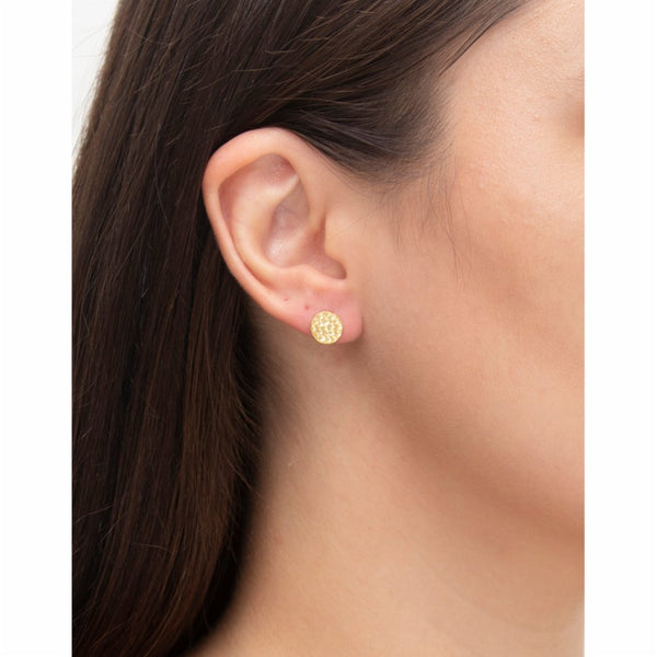 Diamond O Earring Gold