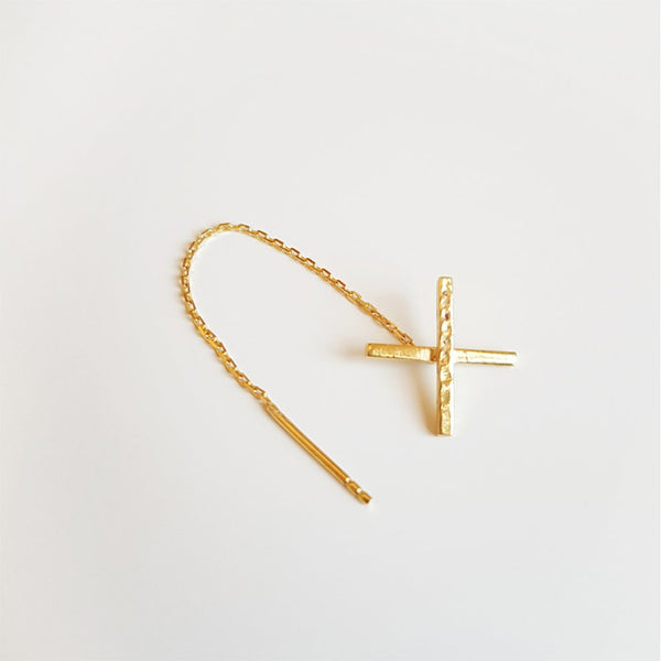 Xline Gold Earring