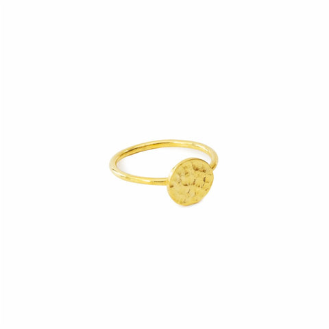 Diamond O Gold Ring