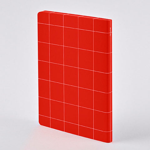 #55225 Break The Grid Red Notebook -LARGE