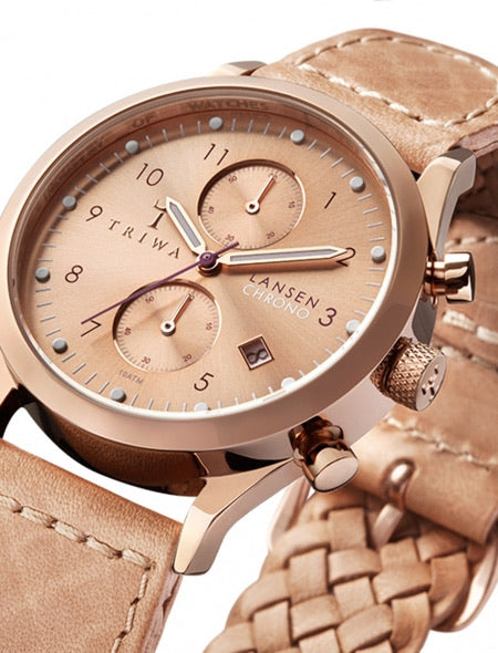 Rose Lansen Chrono Tan Braided