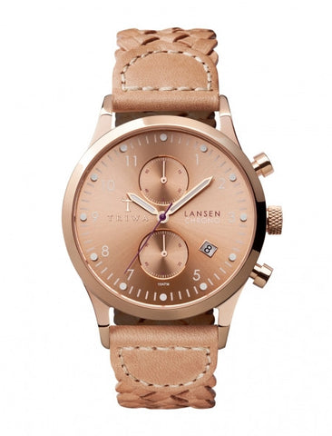 Rose Lansen Chrono Tan Braided